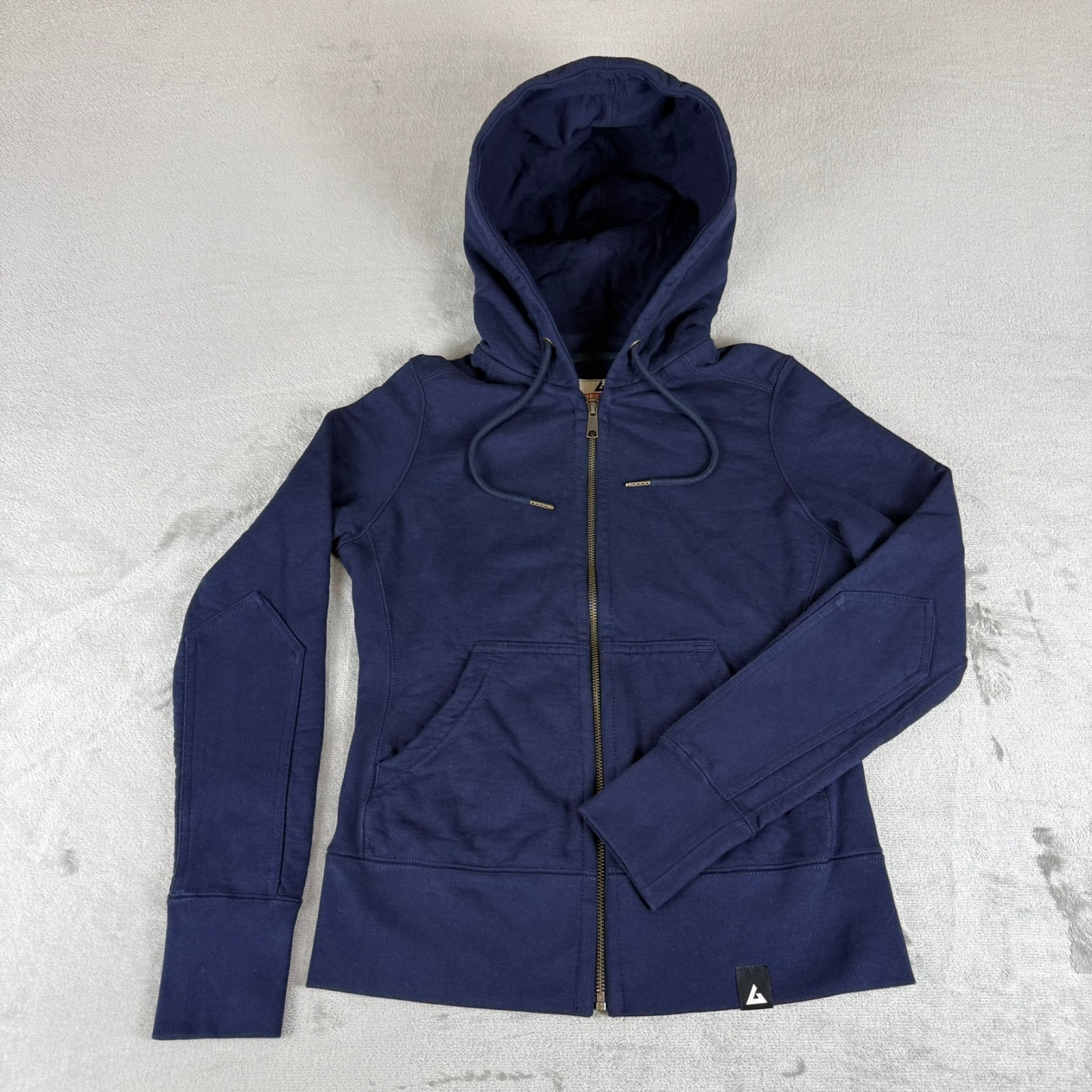 American Giant 经典全拉链卫衣女款 XS 海军蓝 重磅棉质